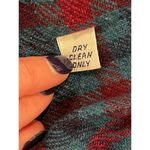 London Fog ‎ Teal Blue Green Vintage Plaid Wool Liner Trench Coat Size 10P Photo 9