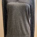 Lane Bryant  V-Neck Silver Gray & Black Colorblock‎ Metallic Sweater Size 14/16 Photo 0