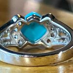 Sleeping Beauty Turquoise Tanzanite Sterling Silver Ring Size 7 Photo 4