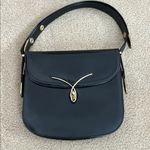 Vintage Dofan France Black Leather Shoulder Bag Photo 0