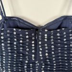 Eliza J  Navy Silver Dot Tulle Midi Dress Photo 5