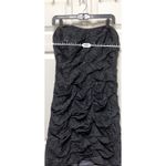 Jasmine NWT $165  Dress Women's Size 12 Black‎ Scrunch Lace Sleeveless  DAXc Photo 5