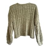 Jessica Simpson  Sweater Women’s Medium Green With Browns Oranges Soft Ribbed NWT Photo 1