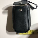 Nine West  Vintage 90’s Black Faux Leather Micro Mini Wristlet Cell Phone Holder Photo 5