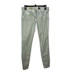 AG Adriano Goldschmied Adriano Goldschmied Silver Metallic Leggings Extreme Skinny Size 28R Photo 6