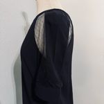 Galexia Trends Women Chic Black Casual Short Dress with Sheer Sleeves Size M Photo 8