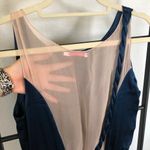 Wink Royal Blue Sleeveless Ruffle Silk Mini Dress Photo 7