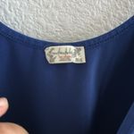 Free People  Intimately Offline Bodysuit Scoop Back Nylon Spandex Deep Blue S Photo 2