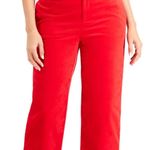 Charter Club NEW Velveteen Ankle Pants Ravishing Red 14 Photo 3
