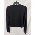 DKNY Sport Long‎ Sleeve Graphic Tee Cropped Top Athleisure Black XL Photo 8