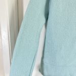 Talbots Micro Fleece Funnel Neck Top Blue Womens Size Mp Button Back Pullover Photo 7