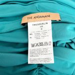The Andamane Java Halter Neck Cut Out Ruched Mini Bodycon Dress Turquoise Blue Photo 1