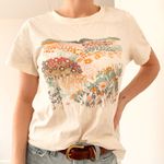 Old Navy  Cream Floral Meadow Tee Photo 1