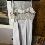 Sherri Hill Strapless Silver Sequin Dress Photo 2