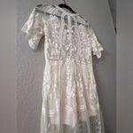 Giddy Up Glamour  Floral Lace Deep V Plunging Neck Size MEDIUM Romper #224 Photo 8