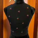 Embroidered cherry tank top Red Size M Photo 1