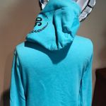 PINK - Victoria's Secret Victorias Secret PINK Vintage Half Zip Blue Hoodie Sweatshirt Photo 4