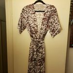 Leopard print cardigan or robe Brown Size L Photo 1