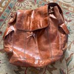 Fossil  brown leather backpack Photo 0