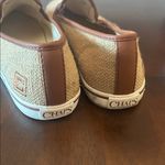 CHAPS  Jessica Burlap Slip-On Shoes with Brown Trim Size 9 Photo 1
