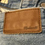 Madewell  The Mom Jean Size 28 Distressed Waistband Light To Medium Wash. Photo 4