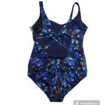 All In Motion  Navy Floral One Piece Swimsuit Photo 4