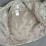 Harold’s Metallic Floral Jaquard Blazer Jacket Tan Grey Gold 2 Photo 9