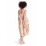Christopher John Rogers x Target Multicolor Check Gingham Midi Dress Size 12 Photo 2