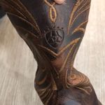 Ariat  Snip Toe Brown Leather Cowgirl Boots Scallop Photo 7