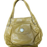 Source Unknown Tan faux Leather Shoulder Bag with Slouchy Shape and Dual Handles Photo 0