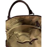 Giani Bernini  Womens Quilted Dome Satchel Handbag Maroon‎ Leather Zipper Photo 7