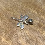 Sterling Silver Opal CZ Dragonfly 925  Pendant Photo 5