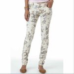 Hot Kiss Floral Print Skinny Jeans Cream Multi 3 Juniors Photo 0