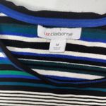Liz Claiborne 💜  Striped High Low Design Knit Blouse Sweater Photo 4