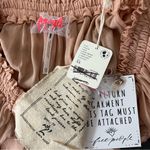 Free People NEW NWT  Off The Shoulder Embellished Moon Gleam Dress Rose Smoke Photo 7