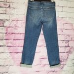 J.Crew  9" VINTAGE STRAIGHT DISTRESSED  RAW ANKLE BLUE WASH JEANS 25 Photo 1