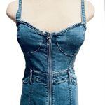 Juicy Couture  Blue Denim Bodycon Sleeveless Mini Dress Size Medium NWT Photo 1