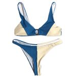 SheIn Ribbed Colorblock O-Ring 2-Piece Bikini Set Photo 83