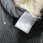 Mello Patchwork Sweater Colorblock Knit Henley Boho Size Small Gray Photo 3