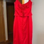 House Of CB  Valencia Duchess Satin Corset Midi Dress Photo 0