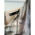 Krisa NWT  Dress Off Shoulder Size Medium Watercolor Lightweight Chiffon Photo 1