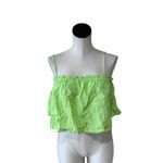 We Wore What NWT  Ruffle Cami Tank Top - Sharp Green Photo 5
