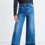 Madewell Wide Leg Crop Drop Hem Jeans - size 24 Photo 0