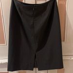 gray Pinstripe Blazer and Skirt Suit set by Tahari Size 10 Photo 3