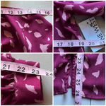 Nine West Womens Berry Speckle Button Up Blouse ~ Xs~ Long Sleeve Boho Classic Photo 4