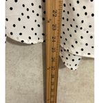 Talbots Polka Dot Long Sleeve Blouse Shirt White Black Flowy Career Casual Top Photo 2