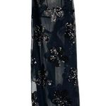 Simone Rocha Black Sheer Sequin Scoop Neck Slip Dress Floral Flower 8 NEW Size 4 Photo 1
