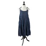 Free People Denim Dreams Midi Dress in 70s Blue Size XS Jean Jumper Retro Photo 5