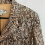 St. John Couture Marble Abstract Grey/Brown/Metallic Blazer/Jacket Size 8 Photo 5