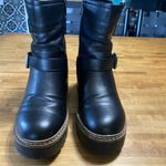 Esprit  Black Moto Boots with Buckle Detail Photo 1